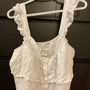 American Eagle white dress tank top